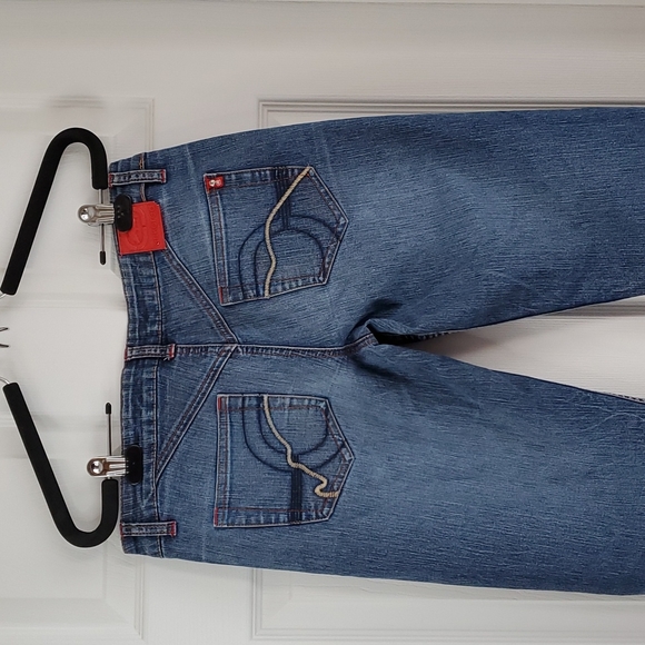 All jeans 2/$20🫦Eckored stretch lower rise flare jeans. Sz 9 perfect condition! - Picture 7 of 15